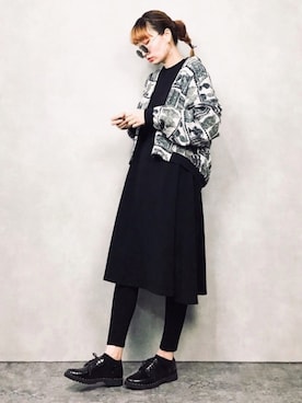 「Daniella&GEMMA（ダニエラアンドジェマ）のアイテム（その他シューズ）」を使った、COLLENTE(yuco)さん（レディース・168cm）の冬コーディネート