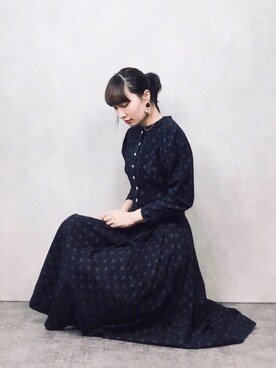 「レトロワンピース」｜「アイテム（その他）」を使った、COLLENTE(yuco)さん（レディース・168cm）の春コーディネート