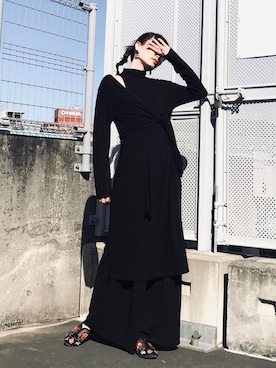 「LUCA（ルカ）のアイテム（パンツ）」を使った、COLLENTE(yuco)さん（レディース・168cm）の春コーディネート