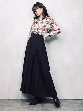 「EVRIS（エヴリス）のアイテム」を使った、COLLENTE(yuco)さん（レディース・168cm）の春コーディネート