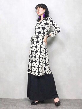 「LUCA（ルカ）のアイテム（パンツ）」を使った、COLLENTE(yuco)さん（レディース・168cm）の春コーディネート