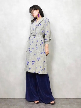 「レトロワンピース」｜「アイテム（その他）」を使った、COLLENTE(yuco)さん（レディース・168cm）の夏コーディネート