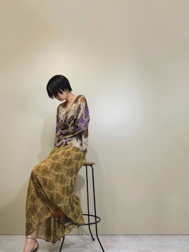 「コレンテ」｜「アイテム（トップス）」を使った、COLLENTE(yuco)さん（レディース・168cm）の夏コーディネート