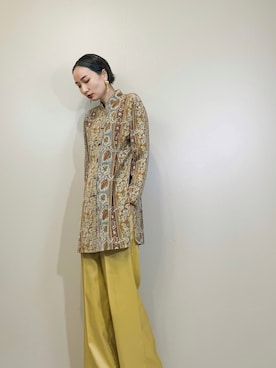 「コレンテ」｜「アイテム（トップス）」を使った、COLLENTE(yuco)さん（レディース・168cm）の秋コーディネート