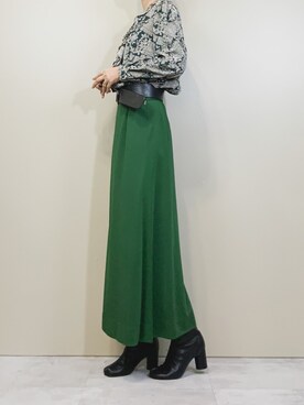 「コレンテ」｜「アイテム（トップス）」を使った、COLLENTE(yuco)さん（レディース・168cm）の秋コーディネート