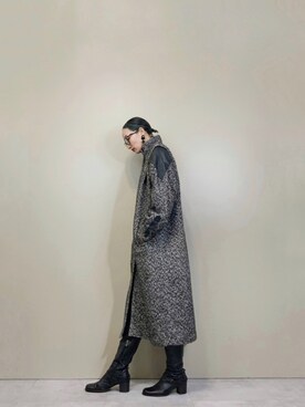 「古着屋コレンテ」｜「アイテム（ダウンジャケット/コート）」を使った、COLLENTE(yuco)さん（レディース・168cm）の秋コーディネート