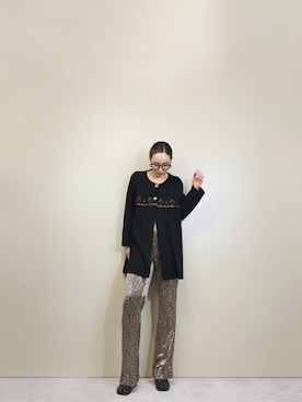 「古着屋コレンテ」｜「アイテム（ジャケット/アウター）」を使った、COLLENTE(yuco)さん（レディース・169cm）の冬コーディネート
