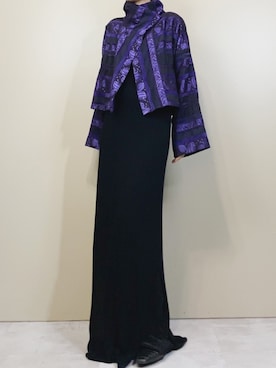「古着屋コレンテ」｜「アイテム（ジャケット/アウター）」を使った、COLLENTE(yuco)さん（レディース・169cm）の春コーディネート