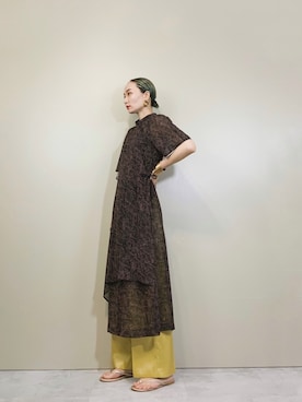 「古着屋コレンテ」｜「アイテム（ワンピース/ドレス）」を使った、COLLENTE(yuco)さん（レディース・169cm）の春コーディネート