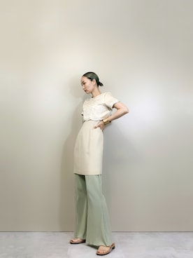 「古着屋コレンテ」｜「アイテム（ワンピース/ドレス）」を使った、COLLENTE(yuco)さん（レディース・169cm）の春コーディネート