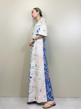 「古着屋コレンテ」｜「アイテム（ワンピース/ドレス）」を使った、COLLENTE(yuco)さん（レディース・169cm）の春コーディネート