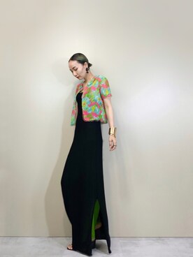 「キャミソールワンピ」｜COLLENTE(yuco)さん（レディース・169cm）の春コーディネート