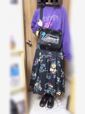 「スエット」｜「アイテム（その他アンダーウェア/インナー）」を使った、あれきさんさん（レディース・155cm）の秋コーディネート
