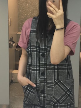 「ohotoro」｜「アイテム（オールインワン・サロペット）」を使った、sasaさん（レディース・164cm）の秋コーディネート