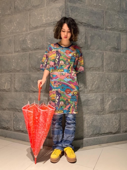 ヒステリックグラマー 半袖 Tシャツ MORE FUN柄 ワンピース 総柄 マルチカラー 01211NO02 FREE 10134843 10134843 楽天市場】ヒステリックグラマー 半袖 Tシャツ MORE FUN柄