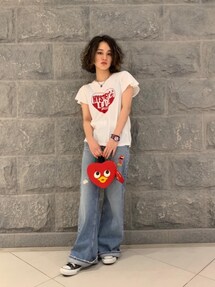 希少美品ヒステリックグラマーヒストマトバード赤手袋 90年代 ヒステリックグラマー ショルダーバッグ トマトバード