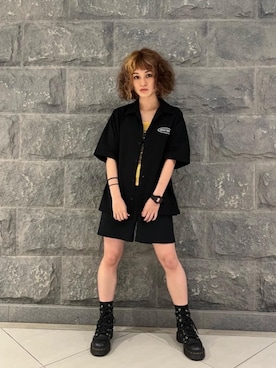 「ﾋﾞｯｸﾞｼﾙｴｯﾄ」｜「アイテム（キャミソール）」を使った、はなほさん（レディース・160cm）の春コーディネート
