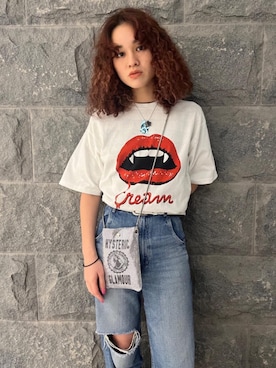 「アイテム（トートバッグ、シルバー系）」を使った、はなほさん（レディース・160cm）の春コーディネート