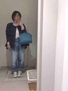 「chiiiibag」｜ややさん（レディース・153cm）の春コーディネート