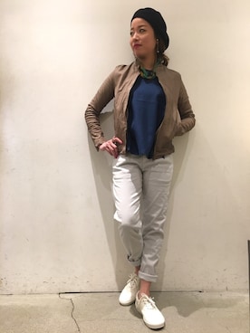 「johnbull」｜「アイテム（ブルゾン）」を使った、mayonseさん（レディース・161cm）の冬コーディネート