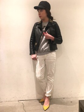 「ORCIVAL（オーシバル）のアイテム（キャップ）」を使った、mayonseさん（レディース・161cm）の冬コーディネート