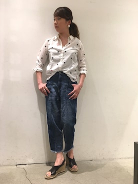 「le crabe rouge」｜mayonseさん（レディース・161cm）の春コーディネート