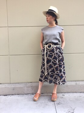 「le crabe rouge」｜mayonseさん（レディース・161cm）の夏コーディネート