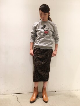 「uncut bound」｜「アイテム（スウェット）」を使った、mayonseさん（レディース・161cm）の夏コーディネート