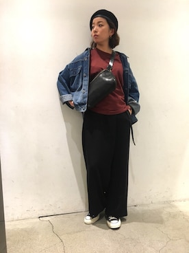 「uncut bound」｜「アイテム（ハンチング/ベレー帽）」を使った、mayonseさん（レディース・161cm）の秋コーディネート