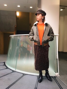 「Johnbull（ジョンブル）のアイテム（ステンカラーコート）」を使った、mayonseさん（レディース・161cm）の秋コーディネート