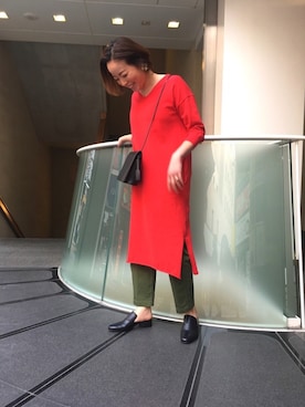 「スリッパ」｜「アイテム（アクセサリー）」を使った、mayonseさん（レディース・161cm）の冬コーディネート