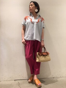 「le crabe rouge」｜mayonseさん（レディース・161cm）の春コーディネート