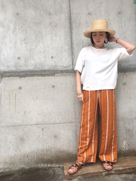 「2018ss」｜「アイテム（アクセサリー）」を使った、mayonseさん（レディース・161cm）の夏コーディネート
