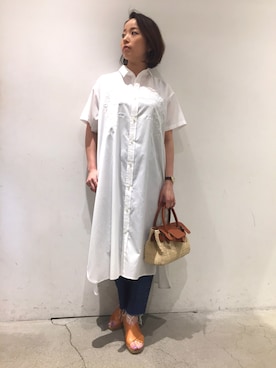 「le crabe rouge」｜mayonseさん（レディース・161cm）の夏コーディネート