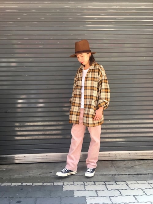 いのある REMI チェックCPOシャツ L sizeの通販 by ハル9's shop｜レミレリーフならラクマ RELIEF REMI