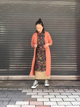 「uncut bound」｜「アイテム（ワンピース/ドレス）」を使った、mayonseさん（レディース・161cm）の秋コーディネート