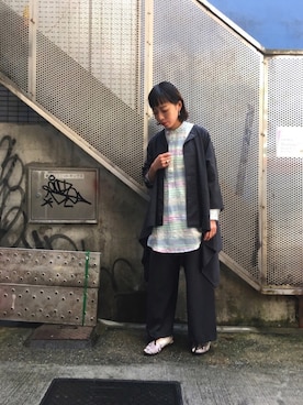 「Engineered Garments（エンジニアードガーメンツ）のアイテム（ジャケット/アウター）」を使った、mayonseさん（レディース・160cm）の春コーディネート