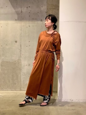 「uncut bound」｜「アイテム（ワンピース/ドレス）」を使った、mayonseさん（レディース・160cm）の春コーディネート