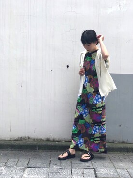 「uncut bound」｜「アイテム（ワンピース/ドレス）」を使った、mayonseさん（レディース・160cm）の夏コーディネート