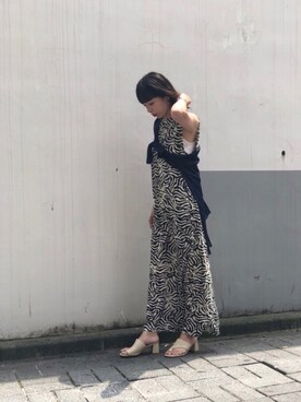 「uncut bound」｜「アイテム（ワンピース/ドレス）」を使った、mayonseさん（レディース・160cm）の夏コーディネート