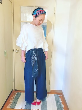 「ピンクリボン」｜なるラムさん（レディース・160cm）の夏コーディネート
