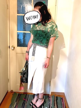 「ピンクリボン」｜なるラムさん（レディース・160cm）の夏コーディネート