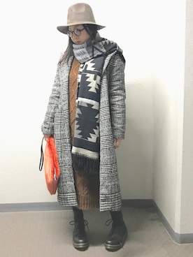 「ピンクリボン」｜なるラムさん（レディース・160cm）の冬コーディネート