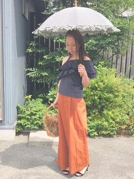 「ピンクリボン」｜なるラムさん（レディース・160cm）の夏コーディネート