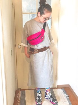 「ピンクリボン」｜なるラムさん（レディース・160cm）の夏コーディネート