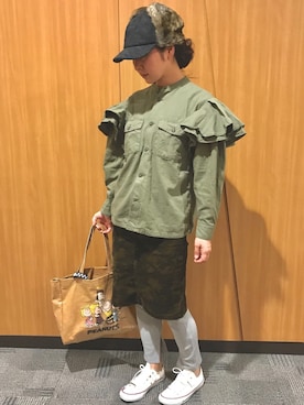 「ピンクリボン」｜なるラムさん（レディース・160cm）の秋コーディネート