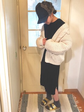 「ピンクリボン」｜なるラムさん（レディース・160cm）の秋コーディネート