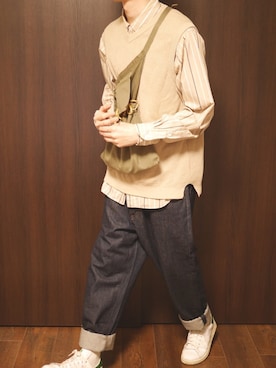 ねてるさん（メンズ・176cm）の春コーディネート