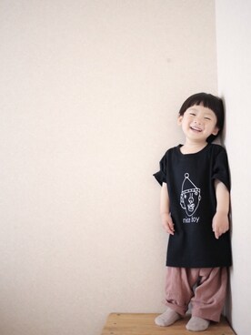 「ゆるゆる」｜「アイテム（その他）」を使った、s*さん（キッズ・80cm）の春コーディネート