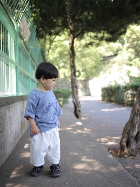 「handmade」｜「アイテム（ラッピングキット）」を使った、s*さん（キッズ・80cm）の夏コーディネート